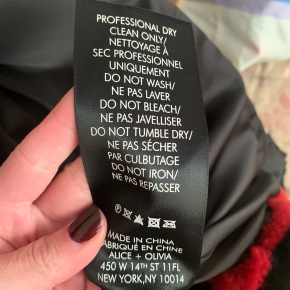 Alice & Olivia colorblocked striped faux fur jacket - Picture 5 of 6